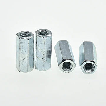 Rod Coupling Hex Nut steel Galvanized Long Hex Nut Connection Thread Nut