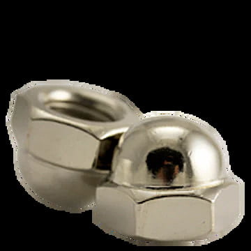 1/2-13 Acorn Nut, 2 Piece, Nickel Plated (50/Pkg.)