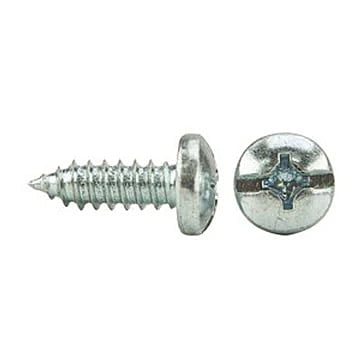 7-19 x 1/2 Pan Phillips/Slotted Combo Tapping Screws Type AB Zinc Cr+3 (100/Pkg.)