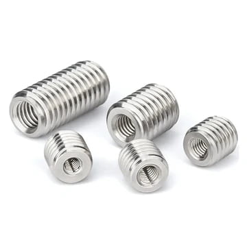 Stainless Steel Inside Outside Thread Adapter Screw Nuts Insert Sleeve Converter Nut Coupler M2 M3 M4 M5 M6- M12-M20