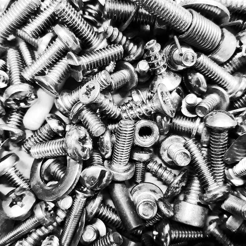 Stainless Steel Metal Screws, Rackmount Screws and Nuts 80 pcs